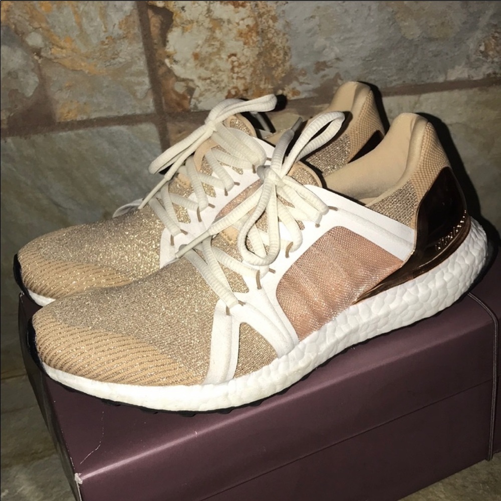 Adidas Stella McCartney Ultraboost running shoes.